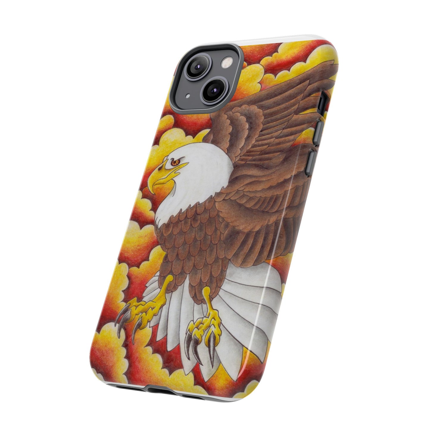 Eagle Phone Case, Tough Cases with Eagle Design, Gift for Wildlife Lovers, Unique Phone Accessories, Stylish Tough Cover