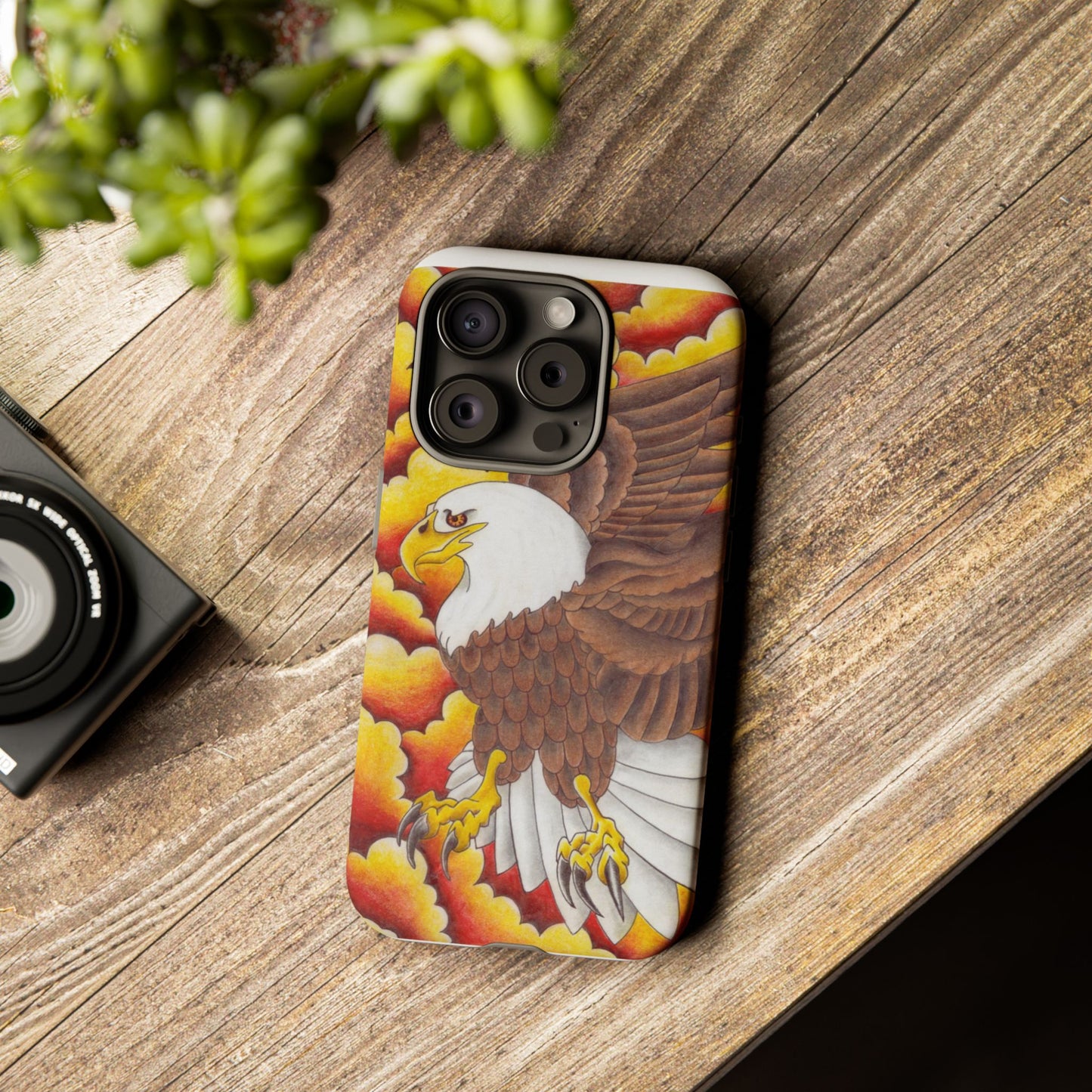 Eagle Phone Case, Tough Cases with Eagle Design, Gift for Wildlife Lovers, Unique Phone Accessories, Stylish Tough Cover