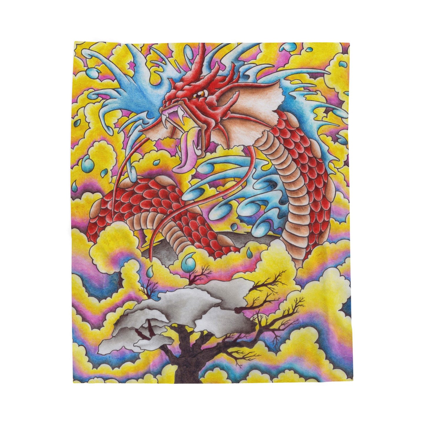 Dragon Blanket - Velveteen Plush