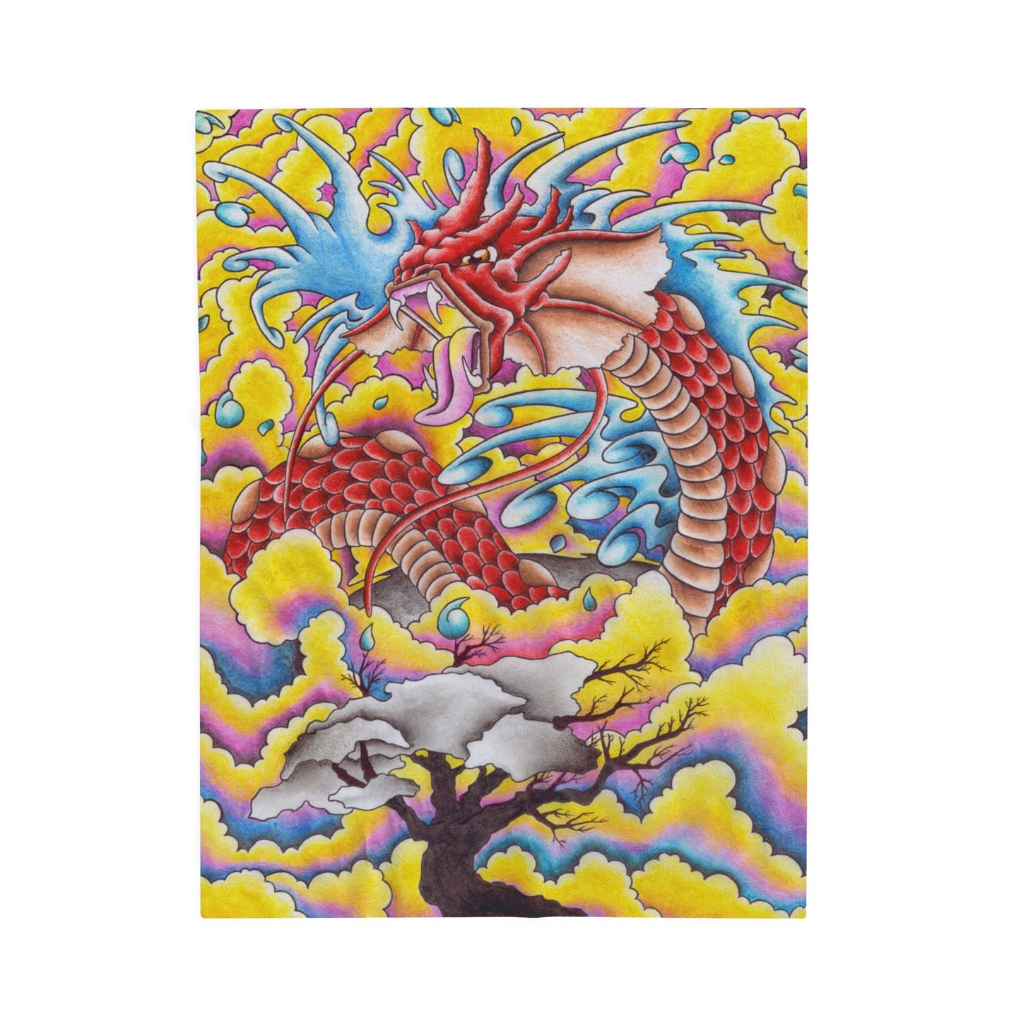 Dragon Blanket - Velveteen Plush