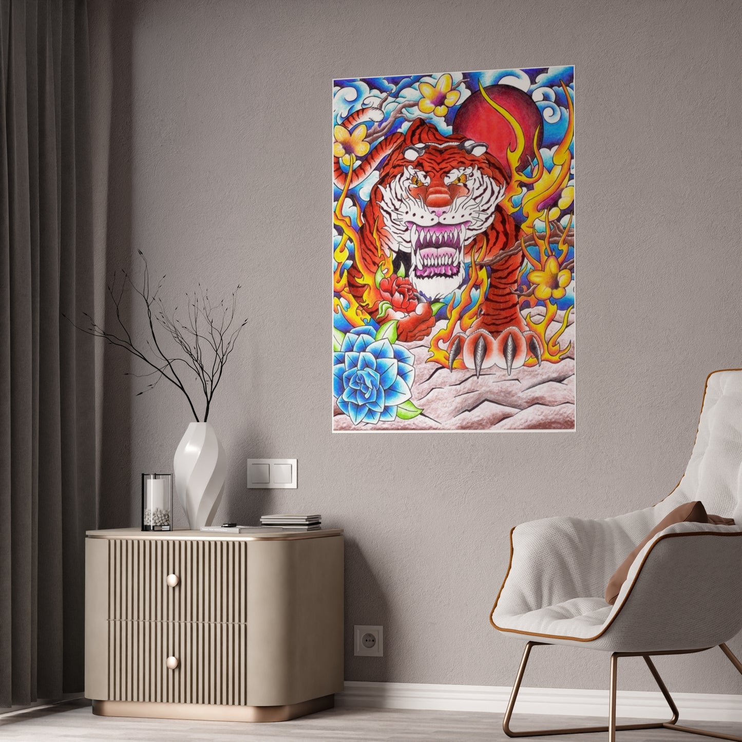 Tiger Gloss Poster