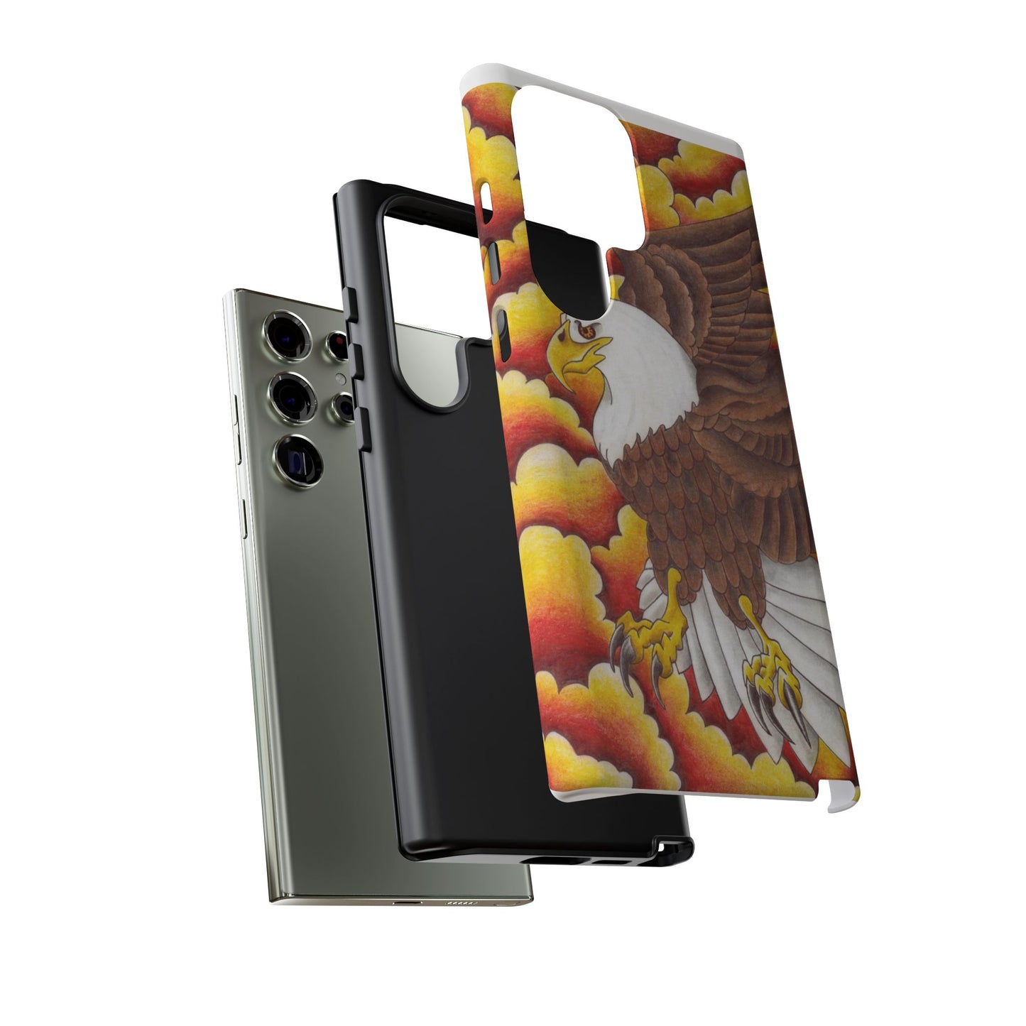 Eagle Phone Case, Tough Cases with Eagle Design, Gift for Wildlife Lovers, Unique Phone Accessories, Stylish Tough Cover