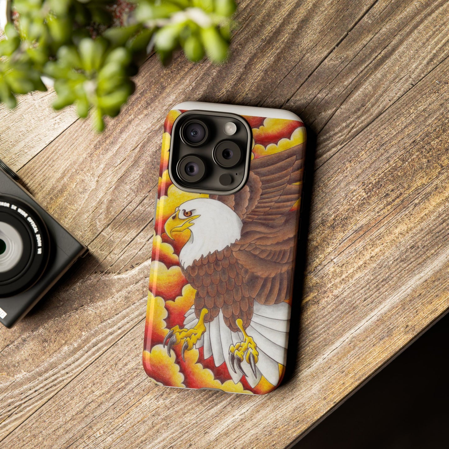 Eagle Phone Case, Tough Cases with Eagle Design, Gift for Wildlife Lovers, Unique Phone Accessories, Stylish Tough Cover