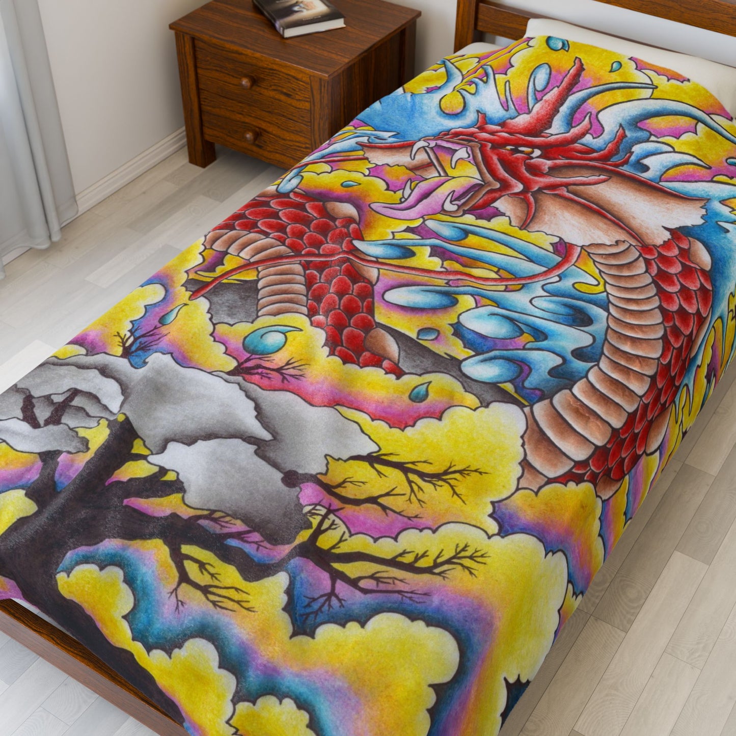 Dragon Blanket - Velveteen Plush