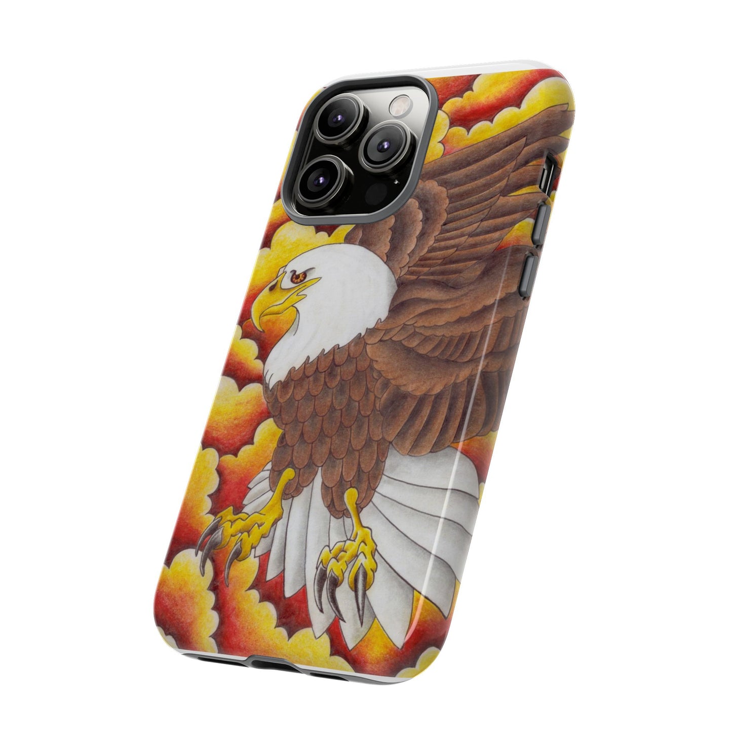Eagle Phone Case, Tough Cases with Eagle Design, Gift for Wildlife Lovers, Unique Phone Accessories, Stylish Tough Cover
