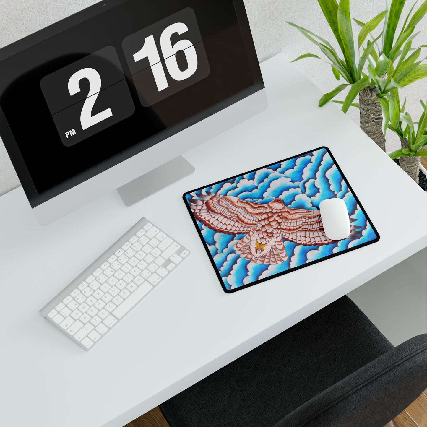 Desk Mat - Hawk Design