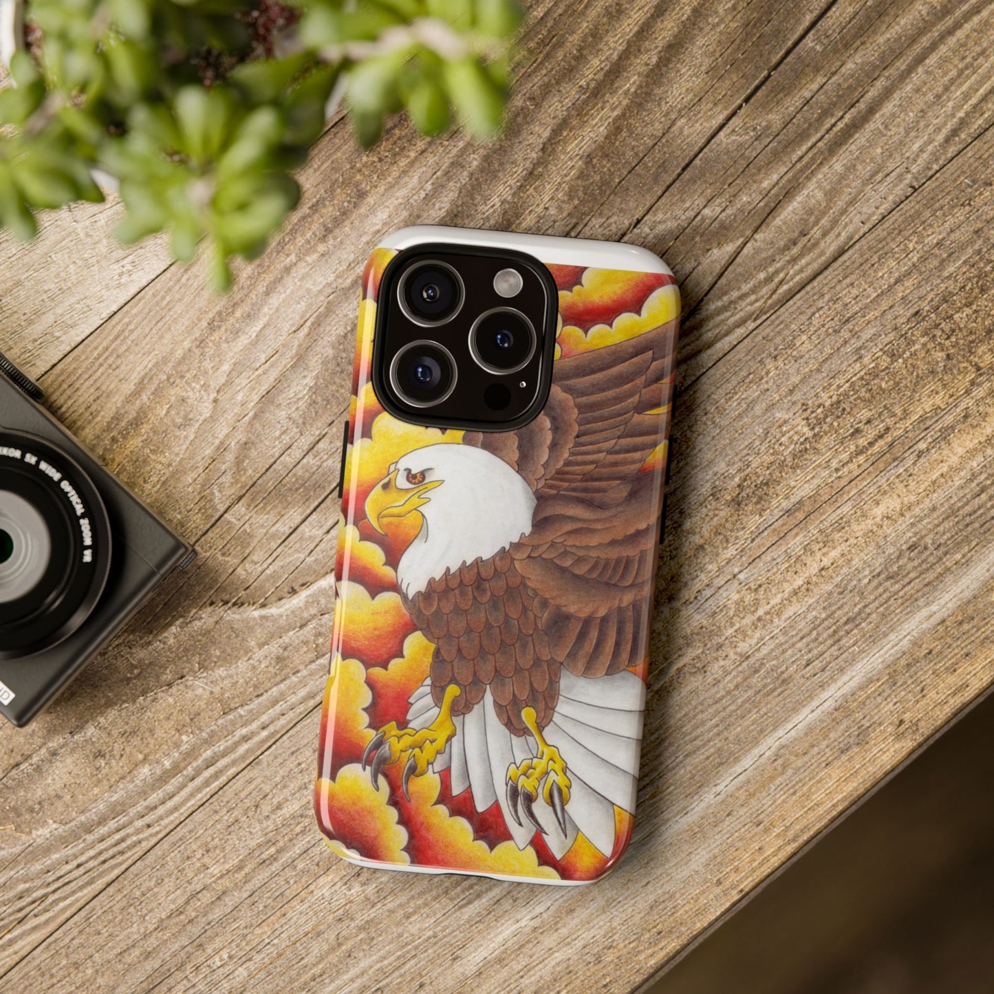 Eagle Phone Case, Tough Cases with Eagle Design, Gift for Wildlife Lovers, Unique Phone Accessories, Stylish Tough Cover