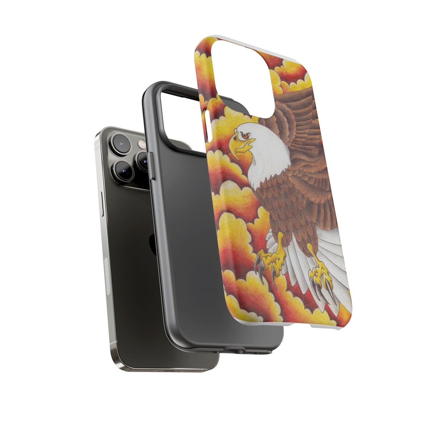 Eagle Phone Case, Tough Cases with Eagle Design, Gift for Wildlife Lovers, Unique Phone Accessories, Stylish Tough Cover