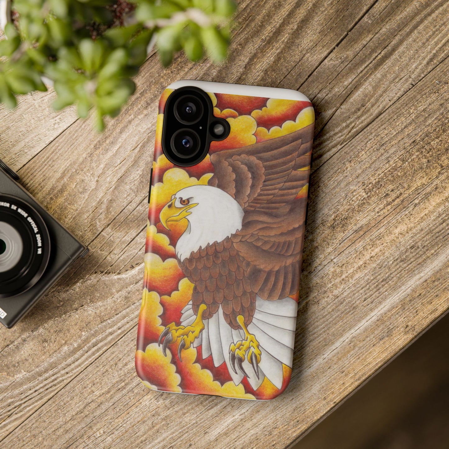 Eagle Phone Case, Tough Cases with Eagle Design, Gift for Wildlife Lovers, Unique Phone Accessories, Stylish Tough Cover