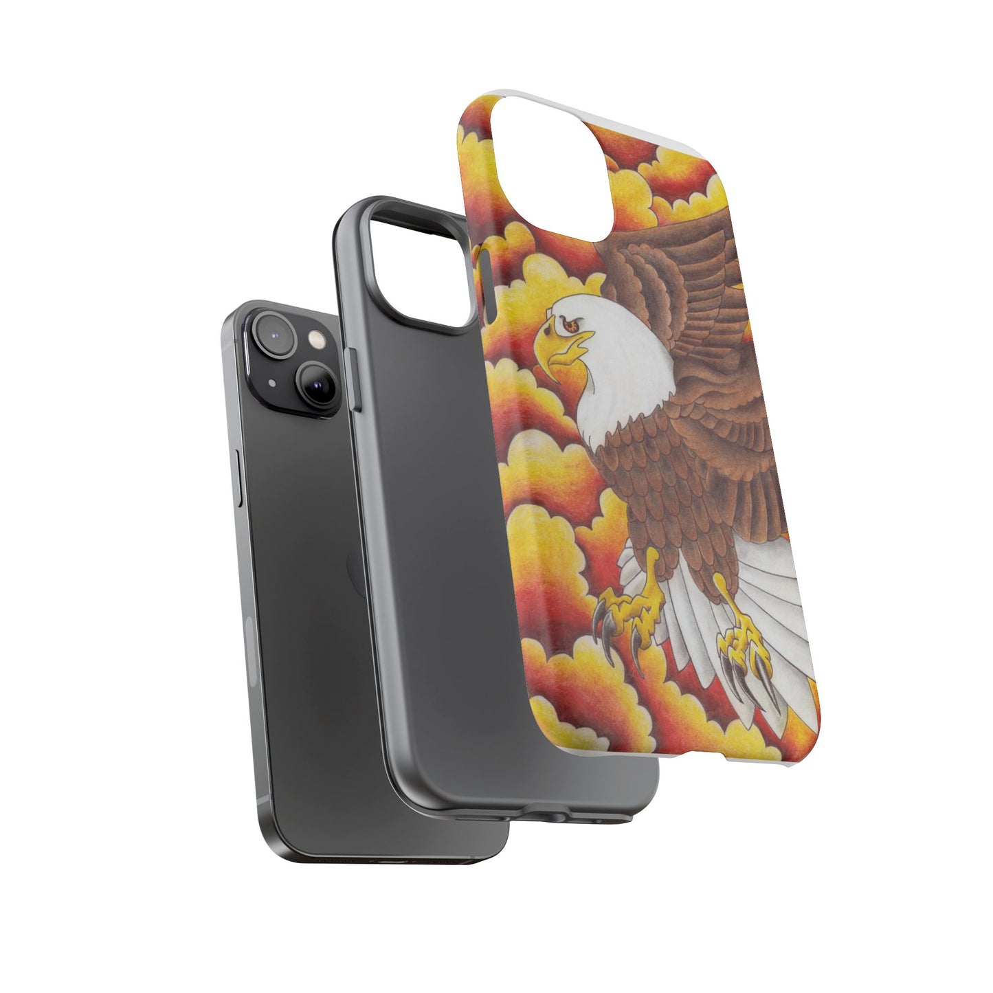 Eagle Phone Case, Tough Cases with Eagle Design, Gift for Wildlife Lovers, Unique Phone Accessories, Stylish Tough Cover