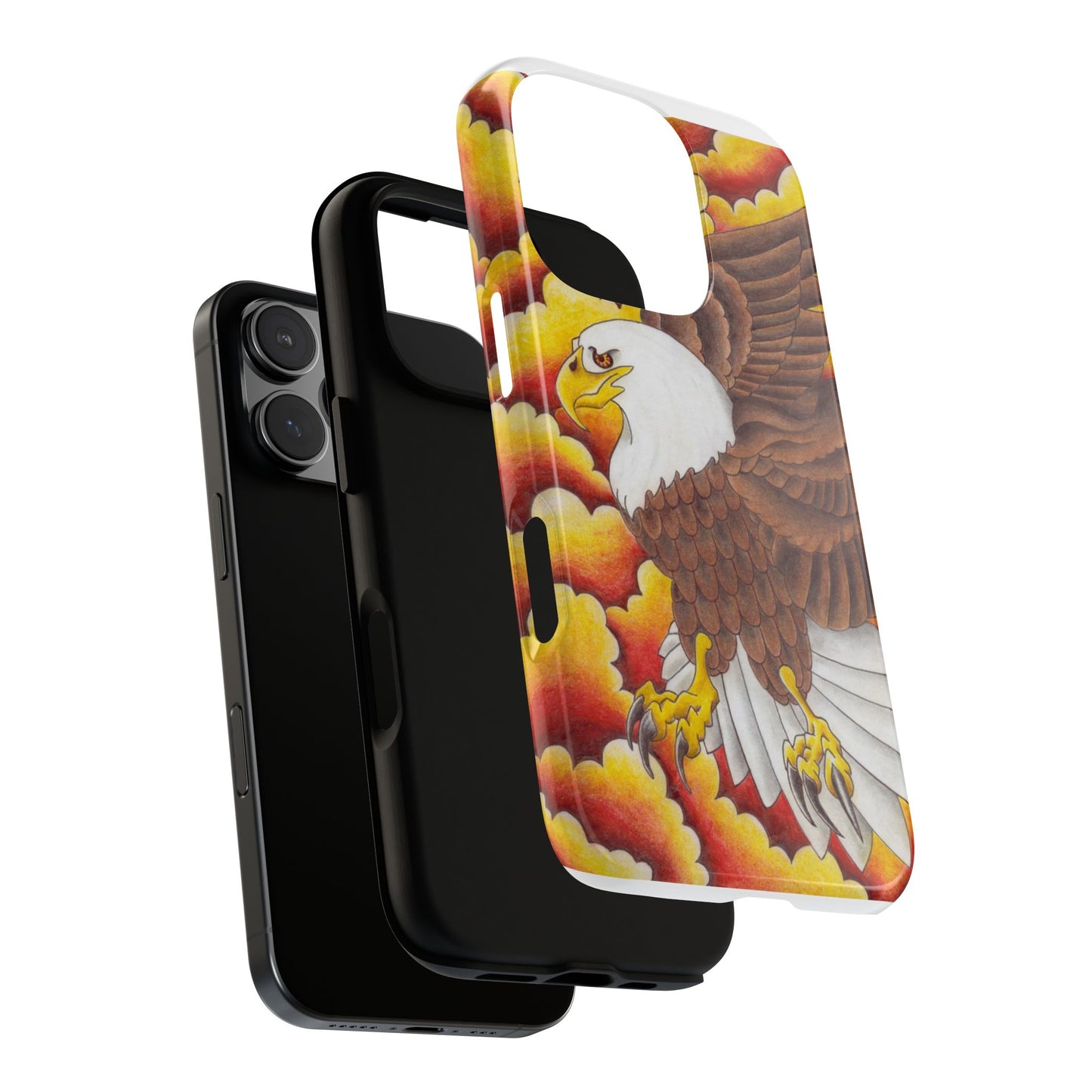 Eagle Phone Case, Tough Cases with Eagle Design, Gift for Wildlife Lovers, Unique Phone Accessories, Stylish Tough Cover