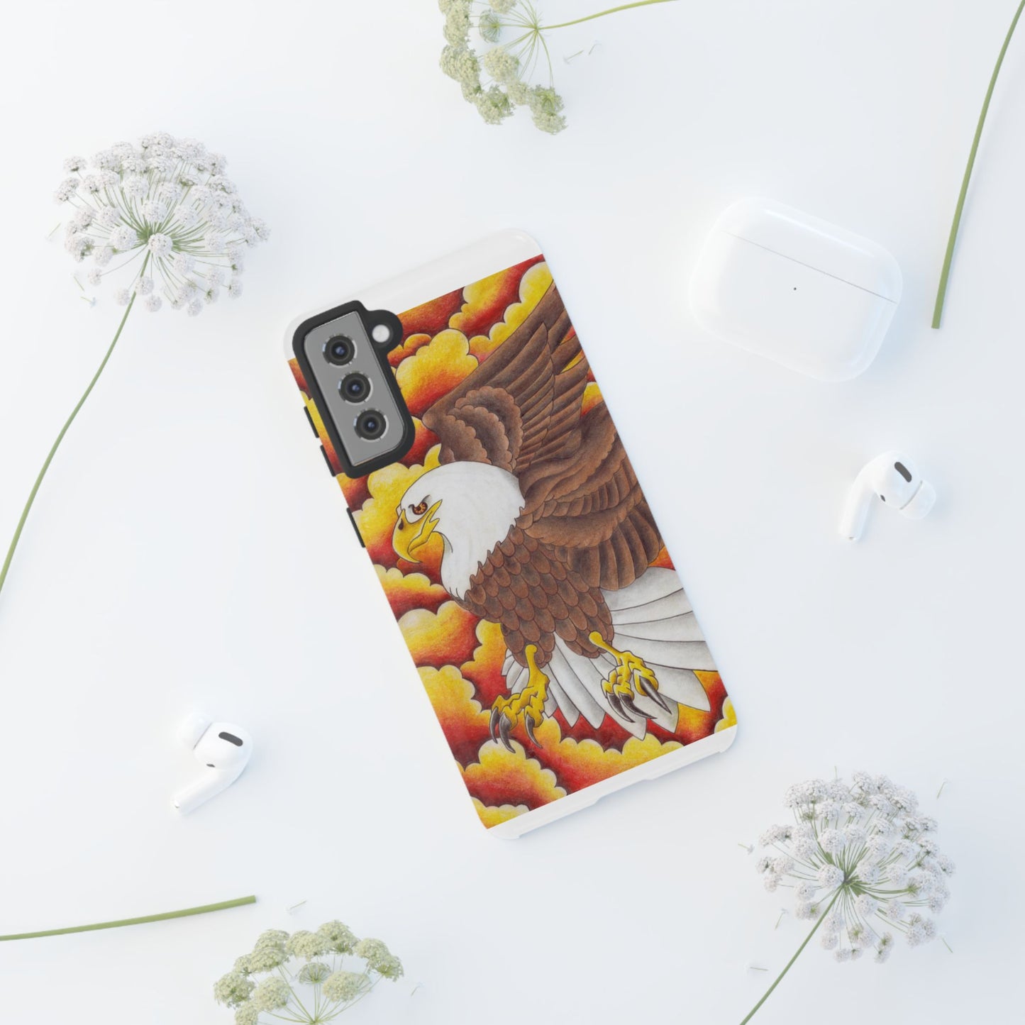Eagle Phone Case, Tough Cases with Eagle Design, Gift for Wildlife Lovers, Unique Phone Accessories, Stylish Tough Cover