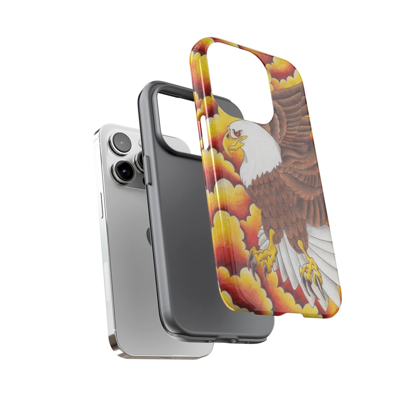 Eagle Phone Case, Tough Cases with Eagle Design, Gift for Wildlife Lovers, Unique Phone Accessories, Stylish Tough Cover