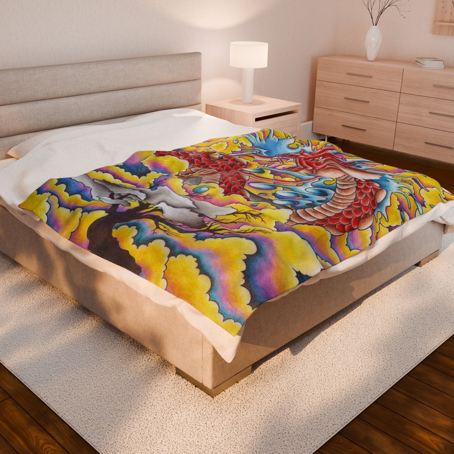 Dragon Blanket - Velveteen Plush