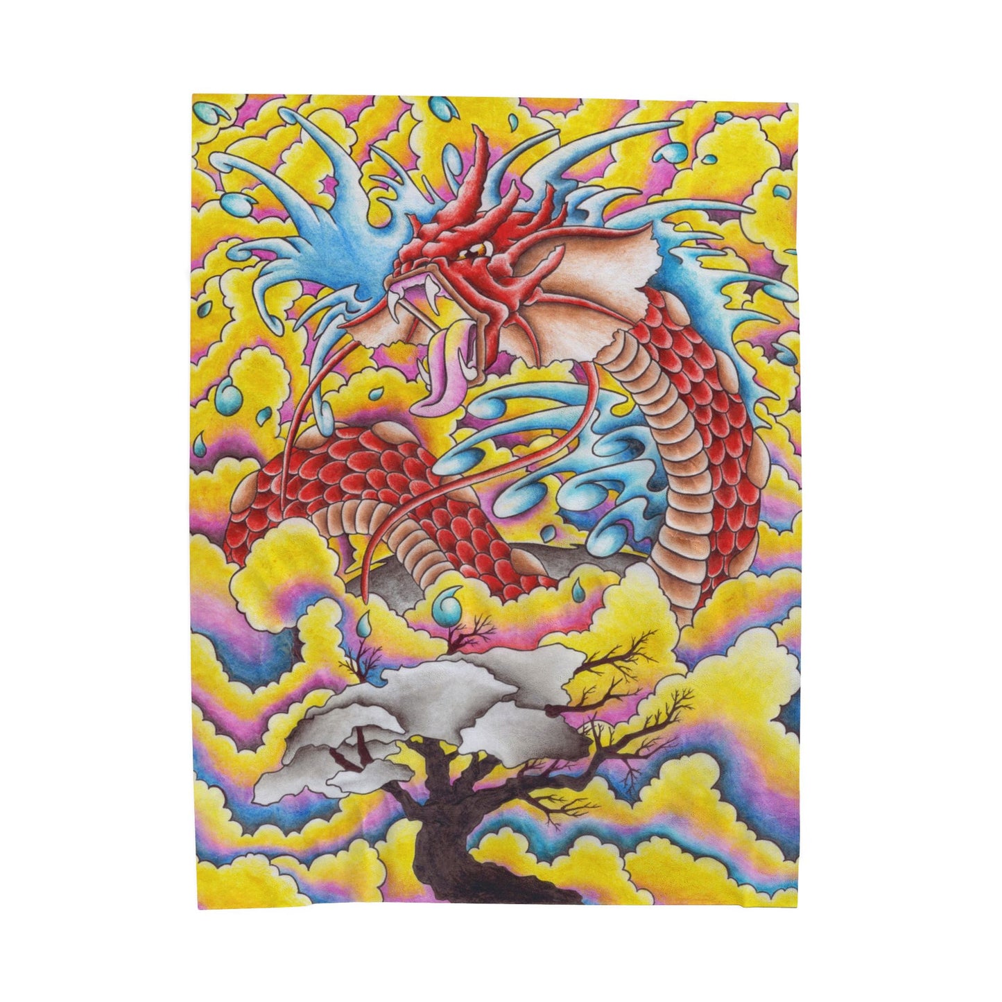 Dragon Blanket - Velveteen Plush