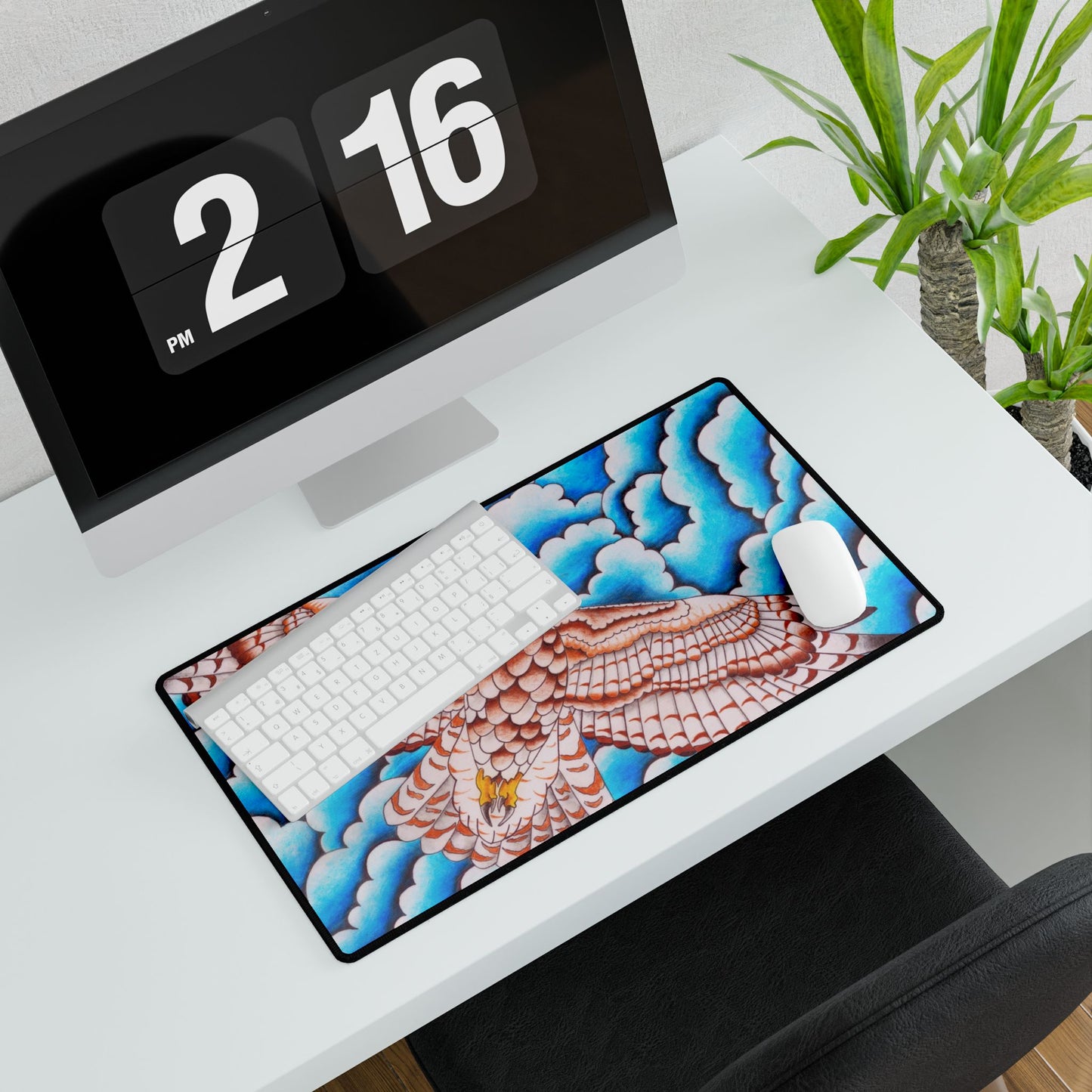 Desk Mat - Hawk Design
