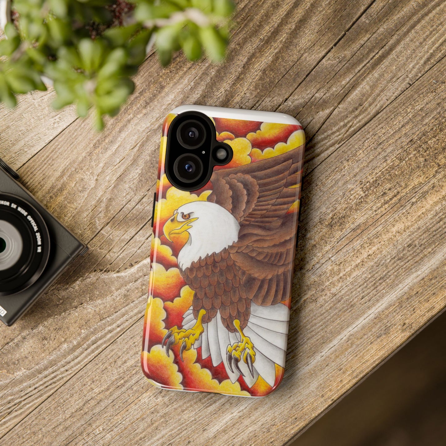 Eagle Phone Case, Tough Cases with Eagle Design, Gift for Wildlife Lovers, Unique Phone Accessories, Stylish Tough Cover