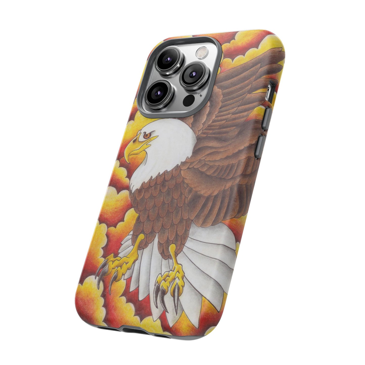 Eagle Phone Case, Tough Cases with Eagle Design, Gift for Wildlife Lovers, Unique Phone Accessories, Stylish Tough Cover