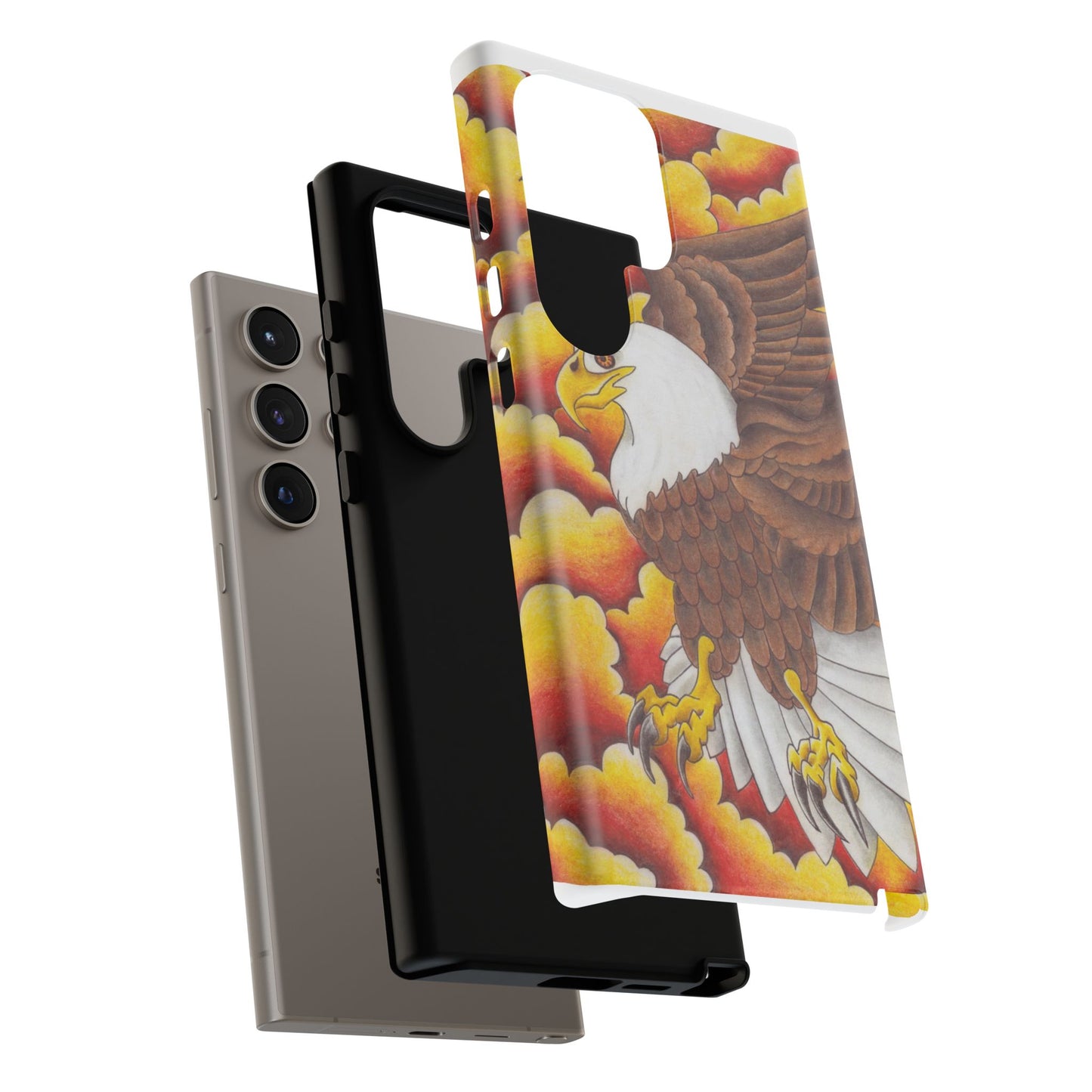 Eagle Phone Case, Tough Cases with Eagle Design, Gift for Wildlife Lovers, Unique Phone Accessories, Stylish Tough Cover