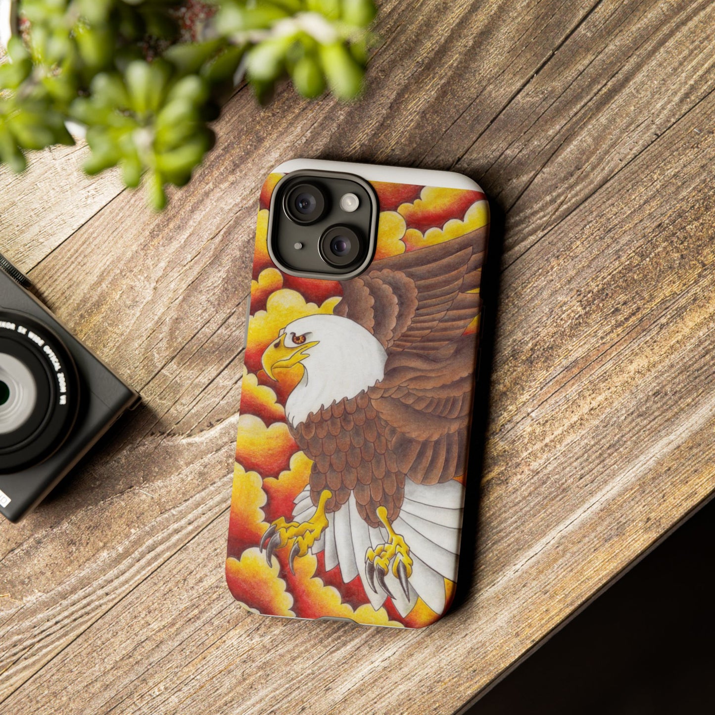 Eagle Phone Case, Tough Cases with Eagle Design, Gift for Wildlife Lovers, Unique Phone Accessories, Stylish Tough Cover
