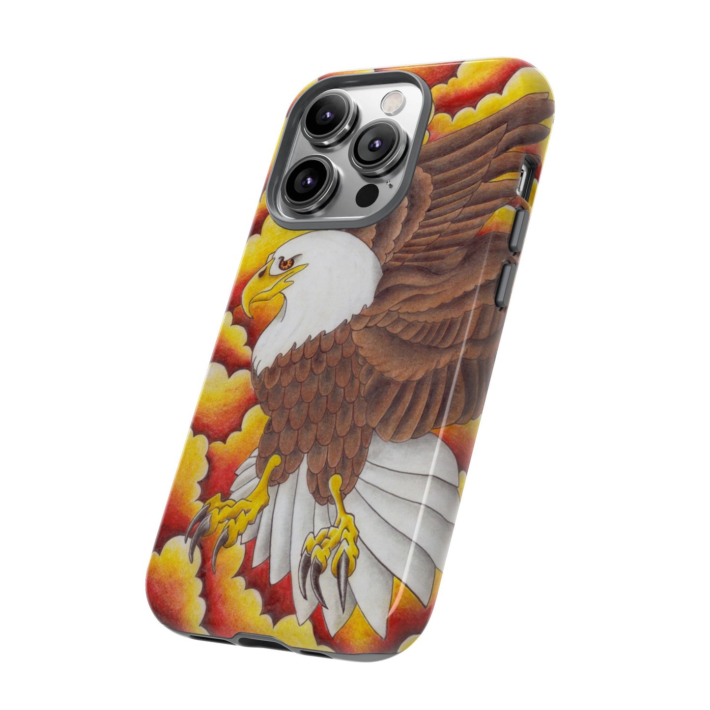 Eagle Phone Case, Tough Cases with Eagle Design, Gift for Wildlife Lovers, Unique Phone Accessories, Stylish Tough Cover