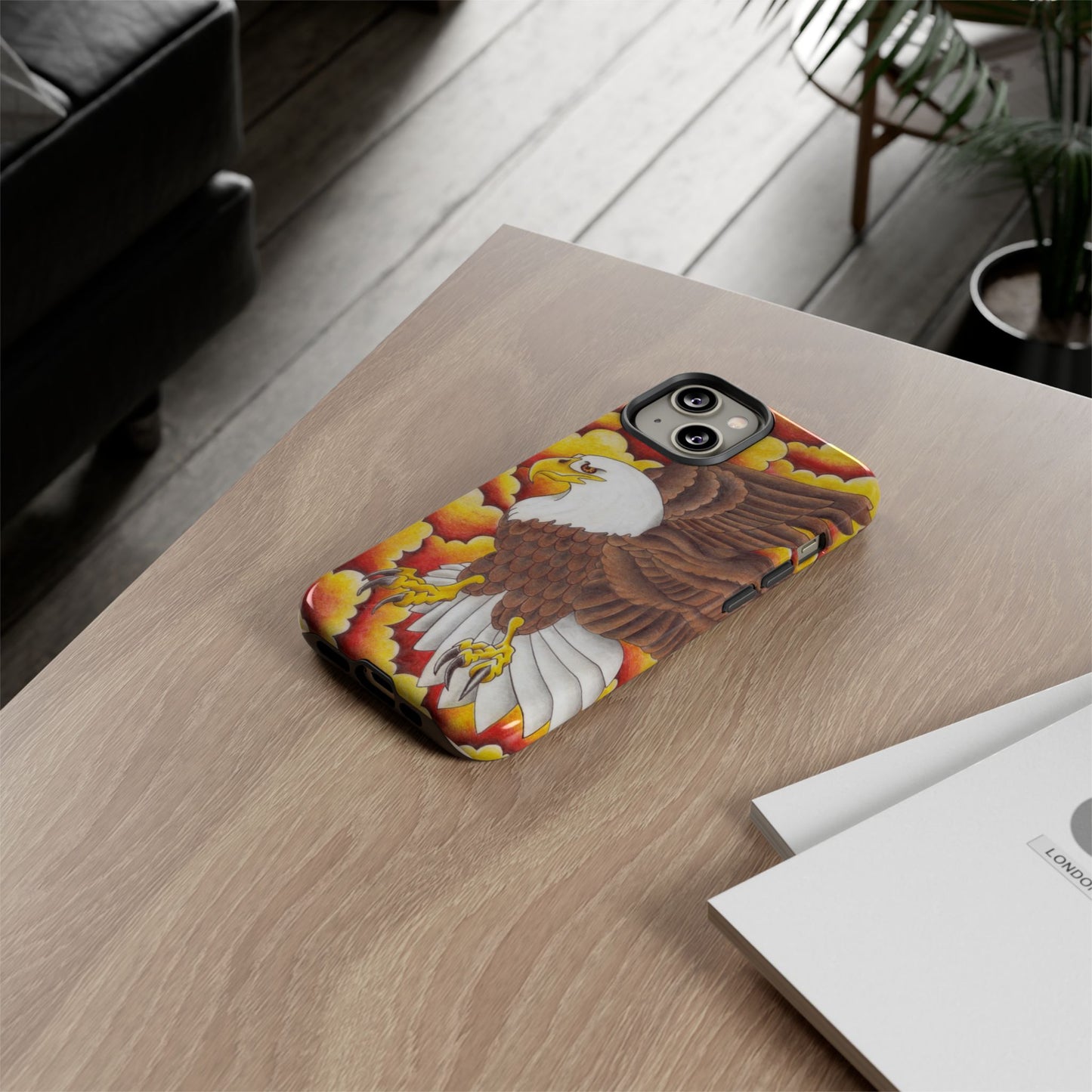 Eagle Phone Case, Tough Cases with Eagle Design, Gift for Wildlife Lovers, Unique Phone Accessories, Stylish Tough Cover
