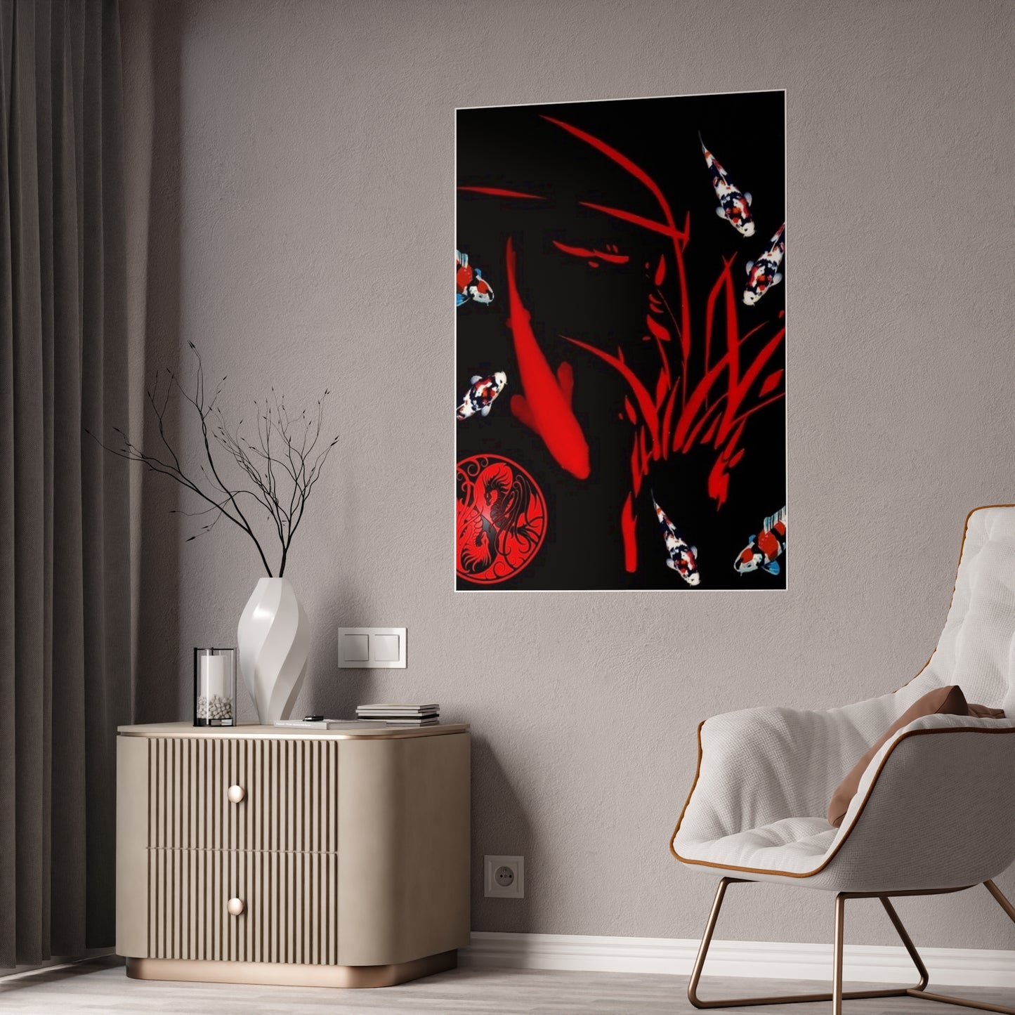 Gloss Posters - Koi Fish Glass Poster