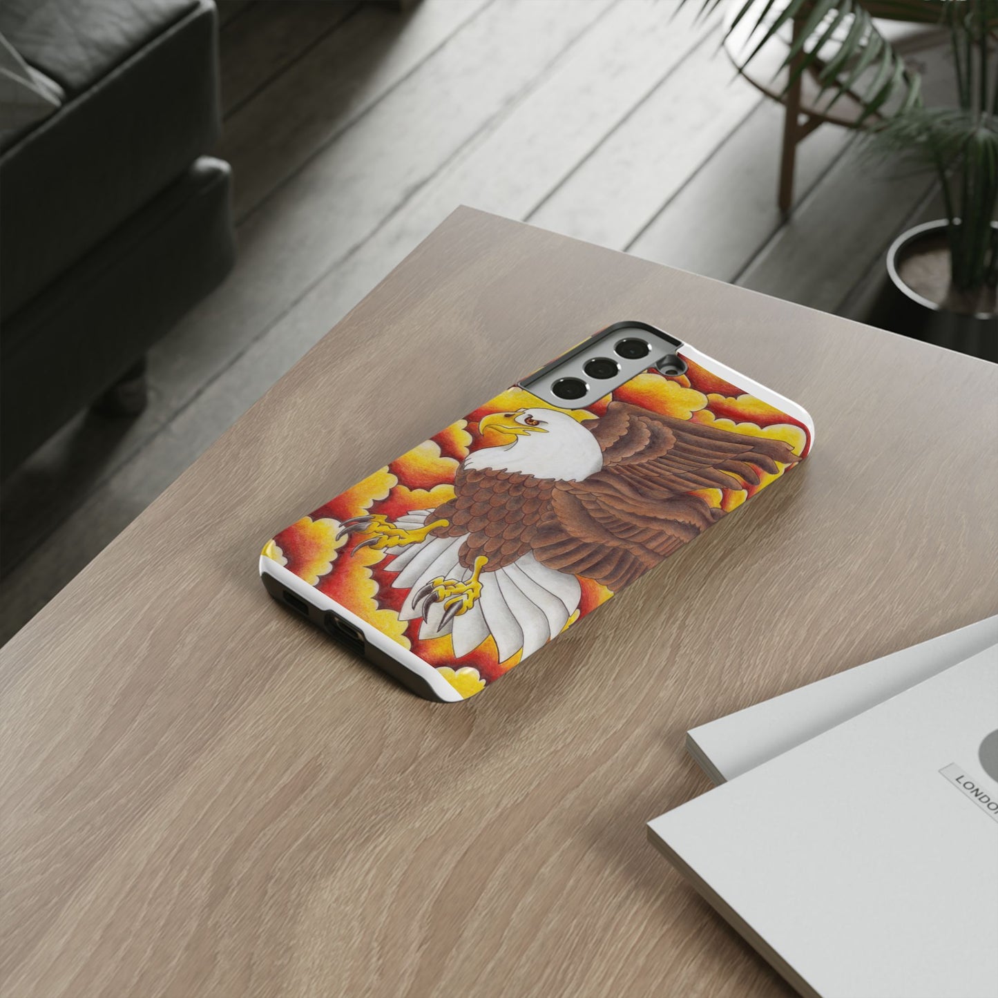 Eagle Phone Case, Tough Cases with Eagle Design, Gift for Wildlife Lovers, Unique Phone Accessories, Stylish Tough Cover