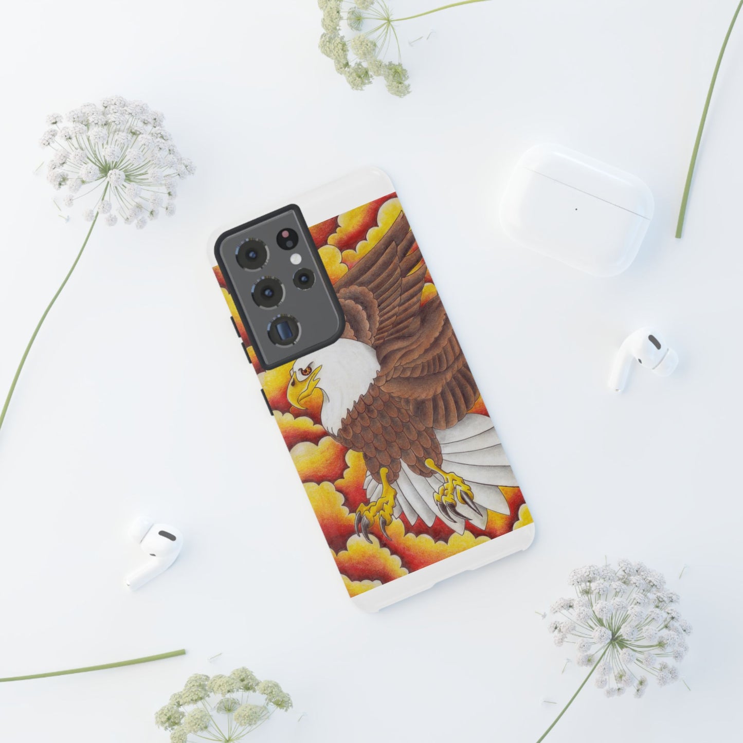 Eagle Phone Case, Tough Cases with Eagle Design, Gift for Wildlife Lovers, Unique Phone Accessories, Stylish Tough Cover