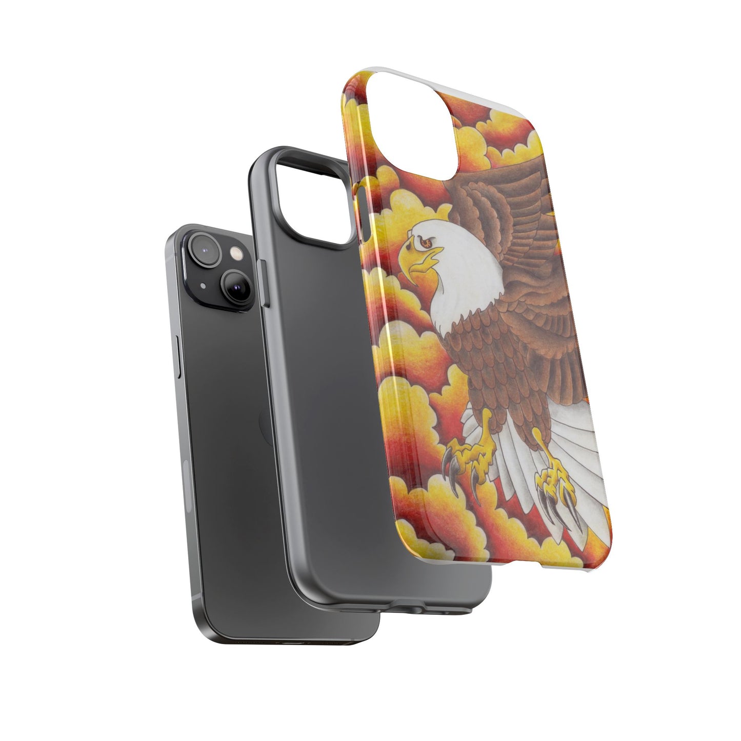 Eagle Phone Case, Tough Cases with Eagle Design, Gift for Wildlife Lovers, Unique Phone Accessories, Stylish Tough Cover