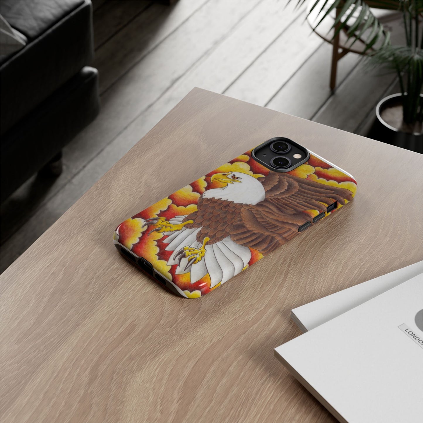 Eagle Phone Case, Tough Cases with Eagle Design, Gift for Wildlife Lovers, Unique Phone Accessories, Stylish Tough Cover