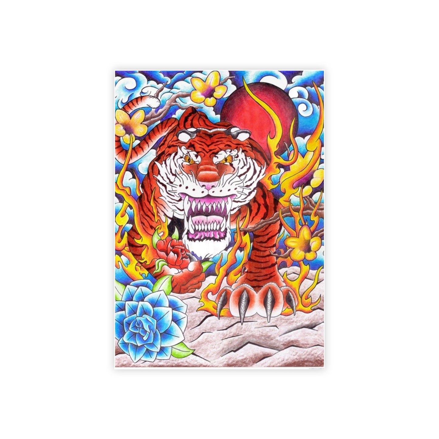 Tiger Gloss Poster