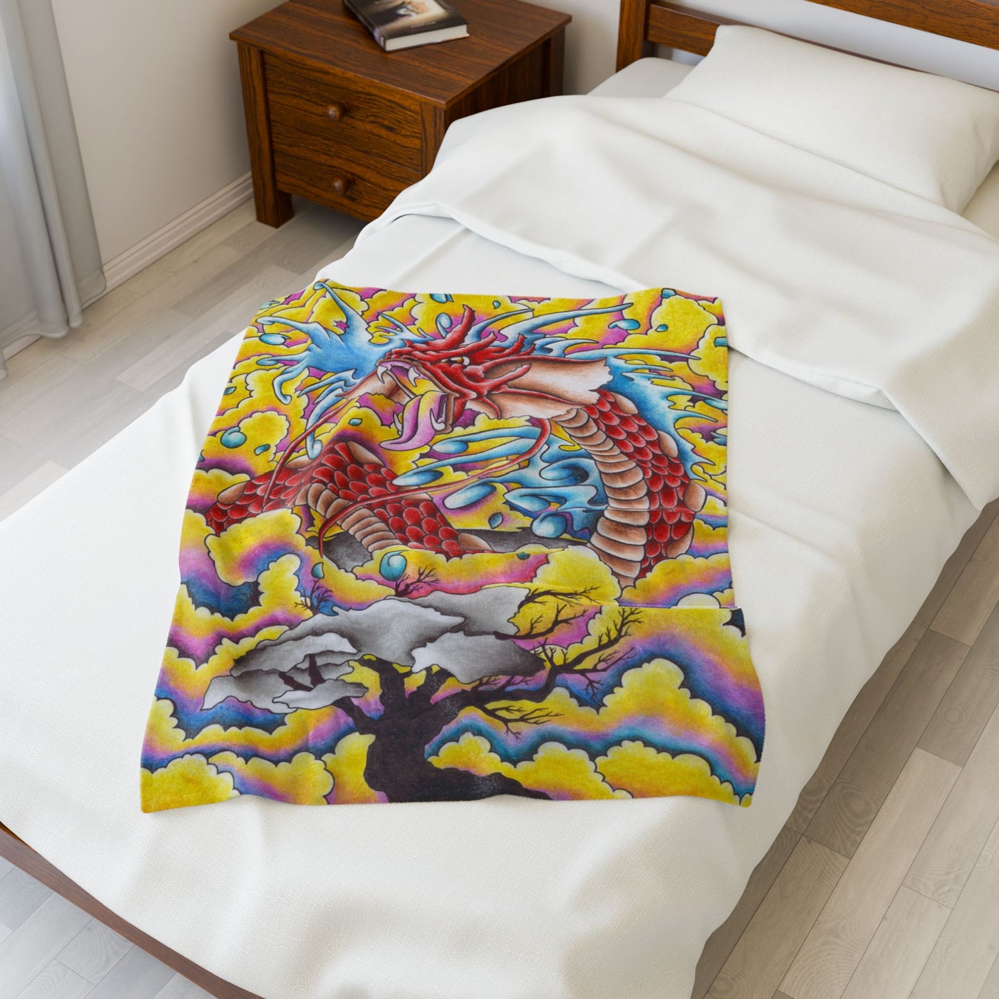 Dragon Blanket - Velveteen Plush