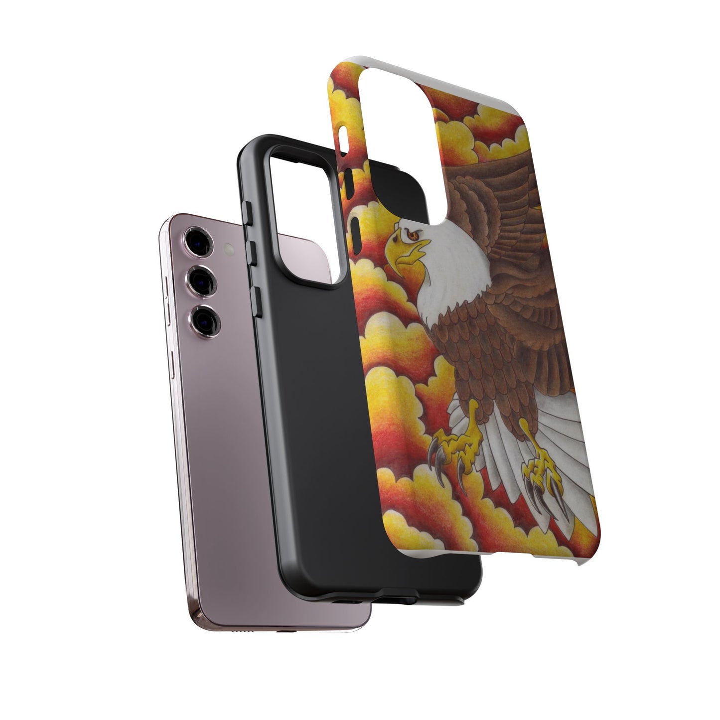 Eagle Phone Case, Tough Cases with Eagle Design, Gift for Wildlife Lovers, Unique Phone Accessories, Stylish Tough Cover