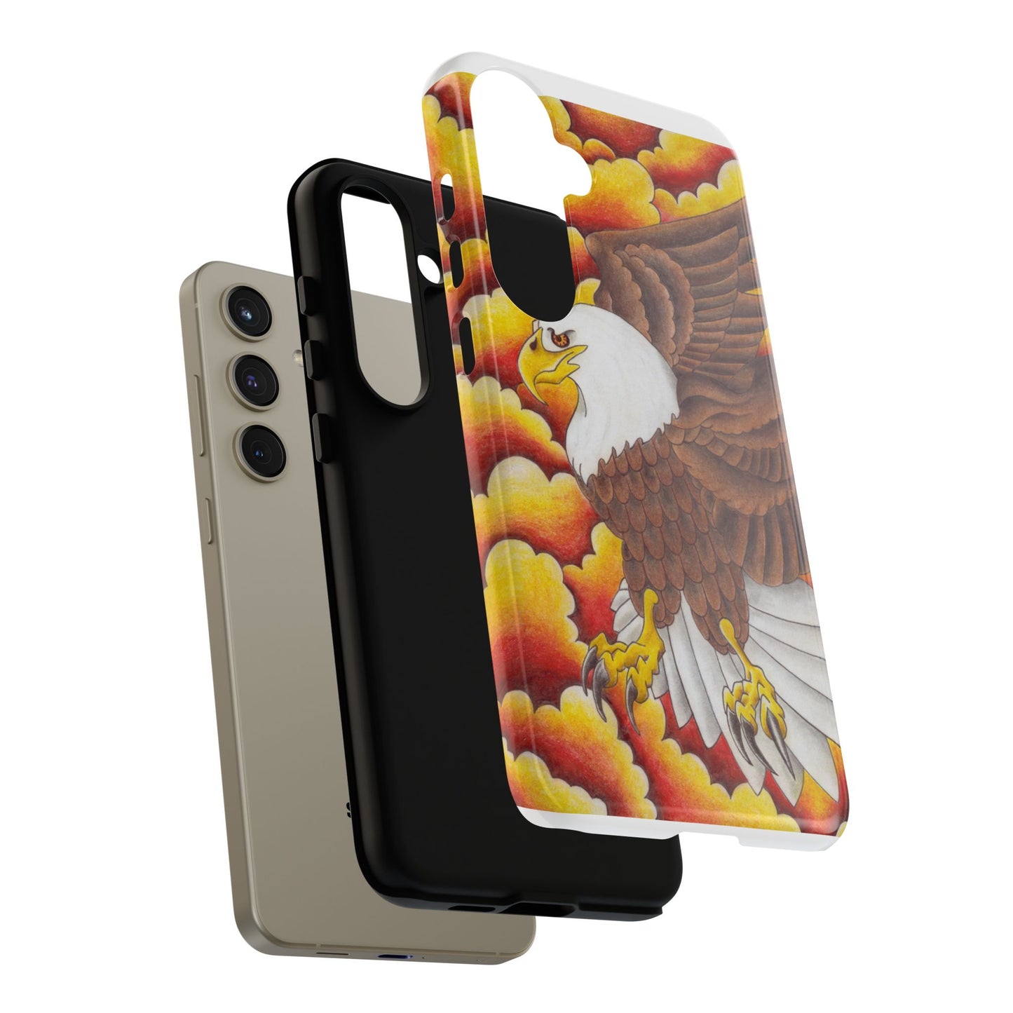 Eagle Phone Case, Tough Cases with Eagle Design, Gift for Wildlife Lovers, Unique Phone Accessories, Stylish Tough Cover
