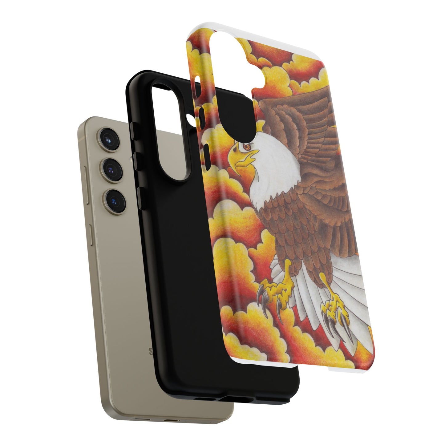 Eagle Phone Case, Tough Cases with Eagle Design, Gift for Wildlife Lovers, Unique Phone Accessories, Stylish Tough Cover