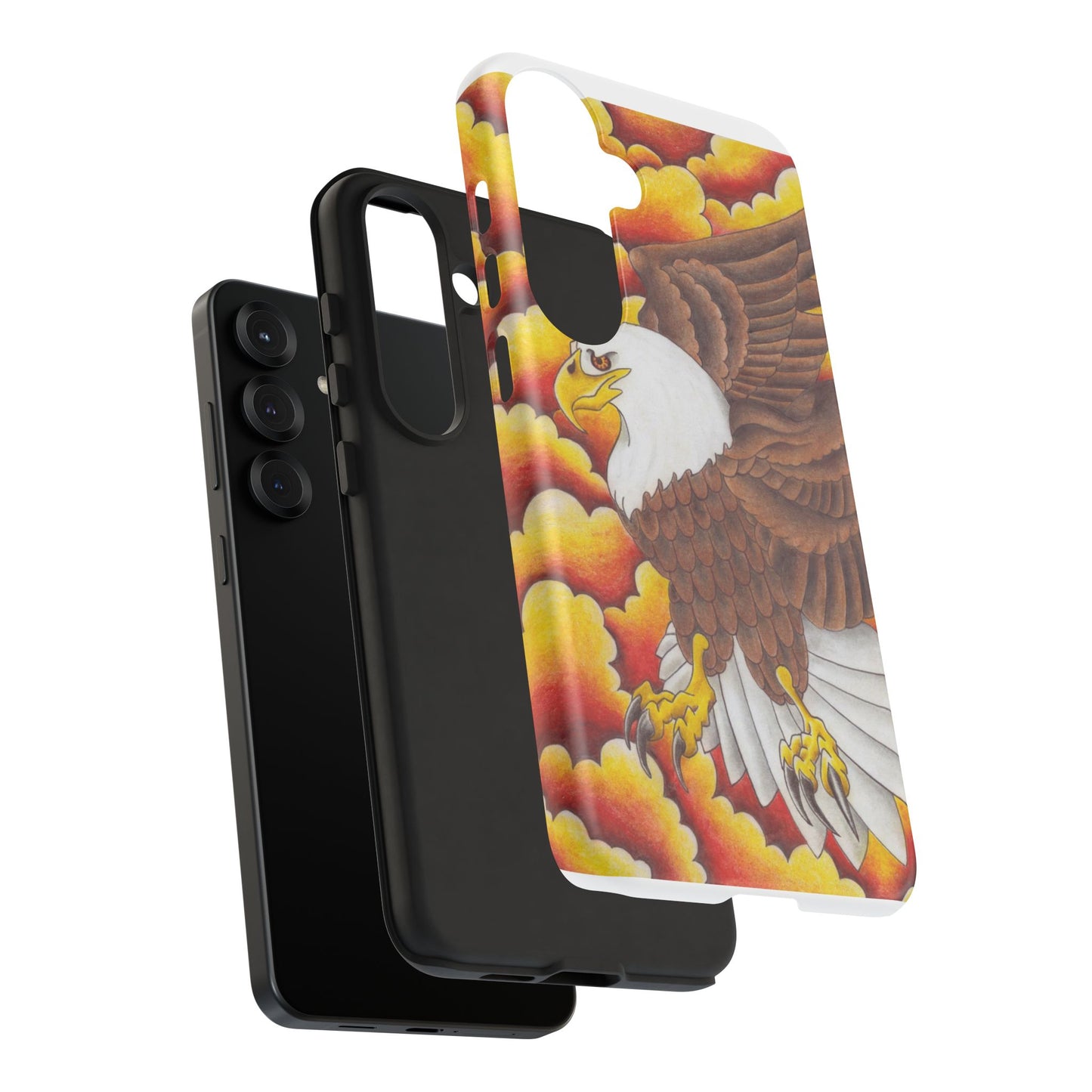 Eagle Phone Case, Tough Cases with Eagle Design, Gift for Wildlife Lovers, Unique Phone Accessories, Stylish Tough Cover