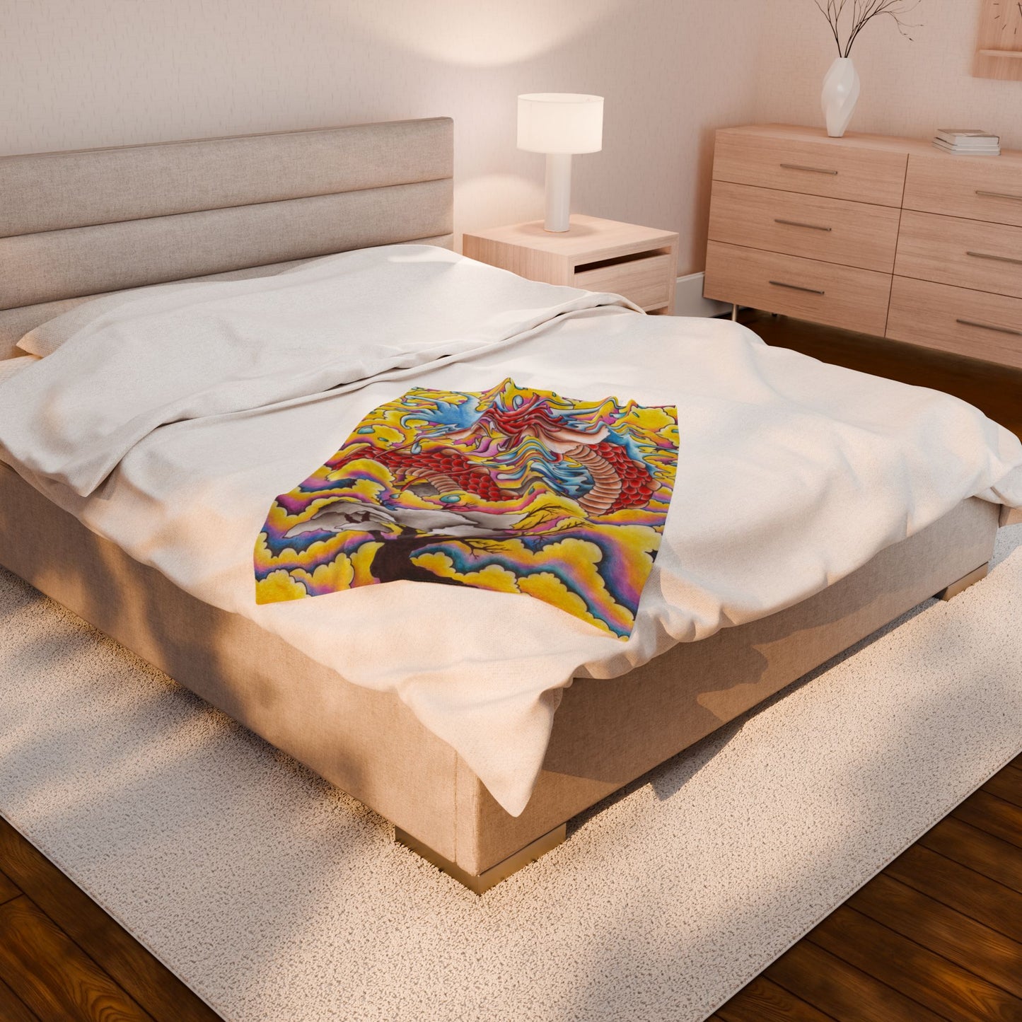 Dragon Blanket - Velveteen Plush