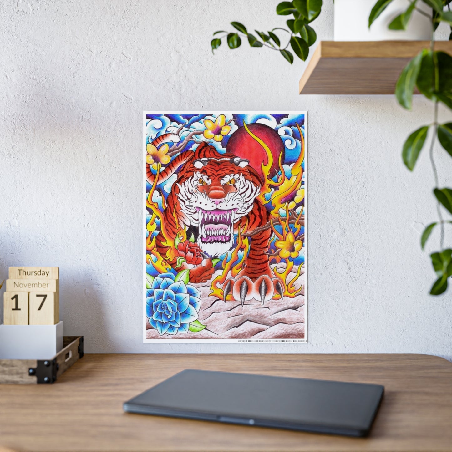 Tiger Gloss Poster