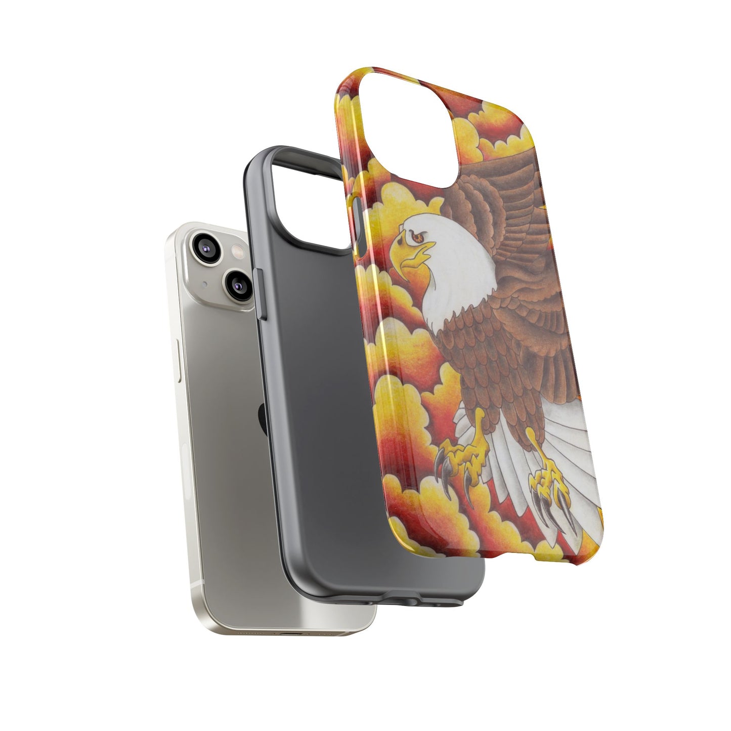 Eagle Phone Case, Tough Cases with Eagle Design, Gift for Wildlife Lovers, Unique Phone Accessories, Stylish Tough Cover