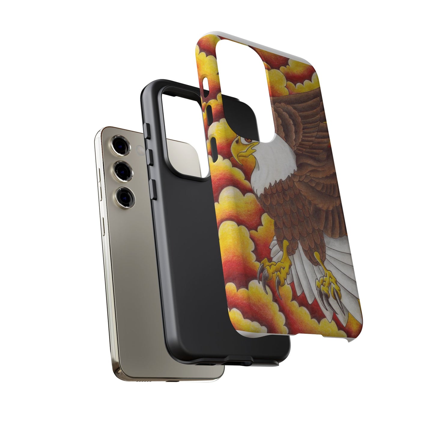 Eagle Phone Case, Tough Cases with Eagle Design, Gift for Wildlife Lovers, Unique Phone Accessories, Stylish Tough Cover