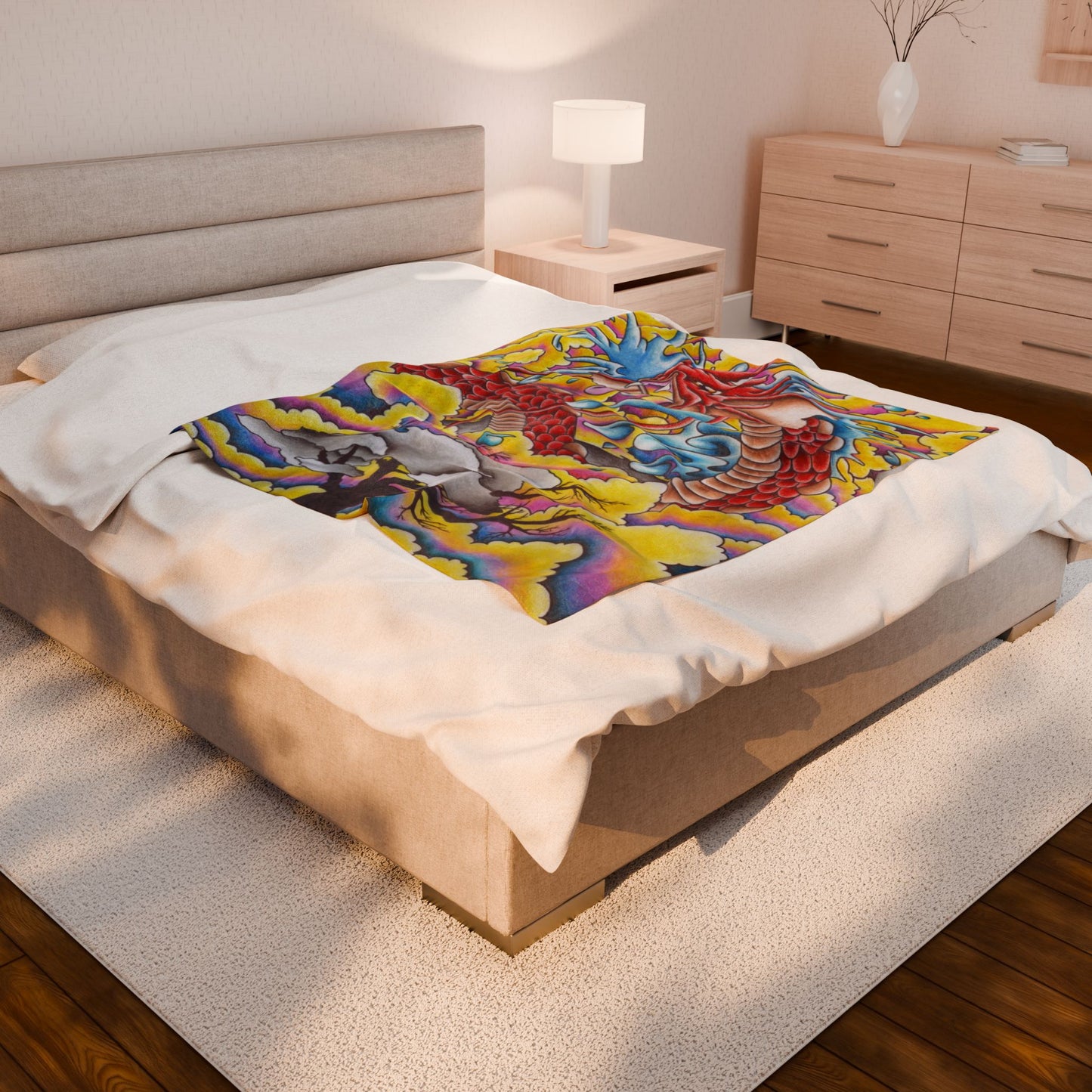Dragon Blanket - Velveteen Plush