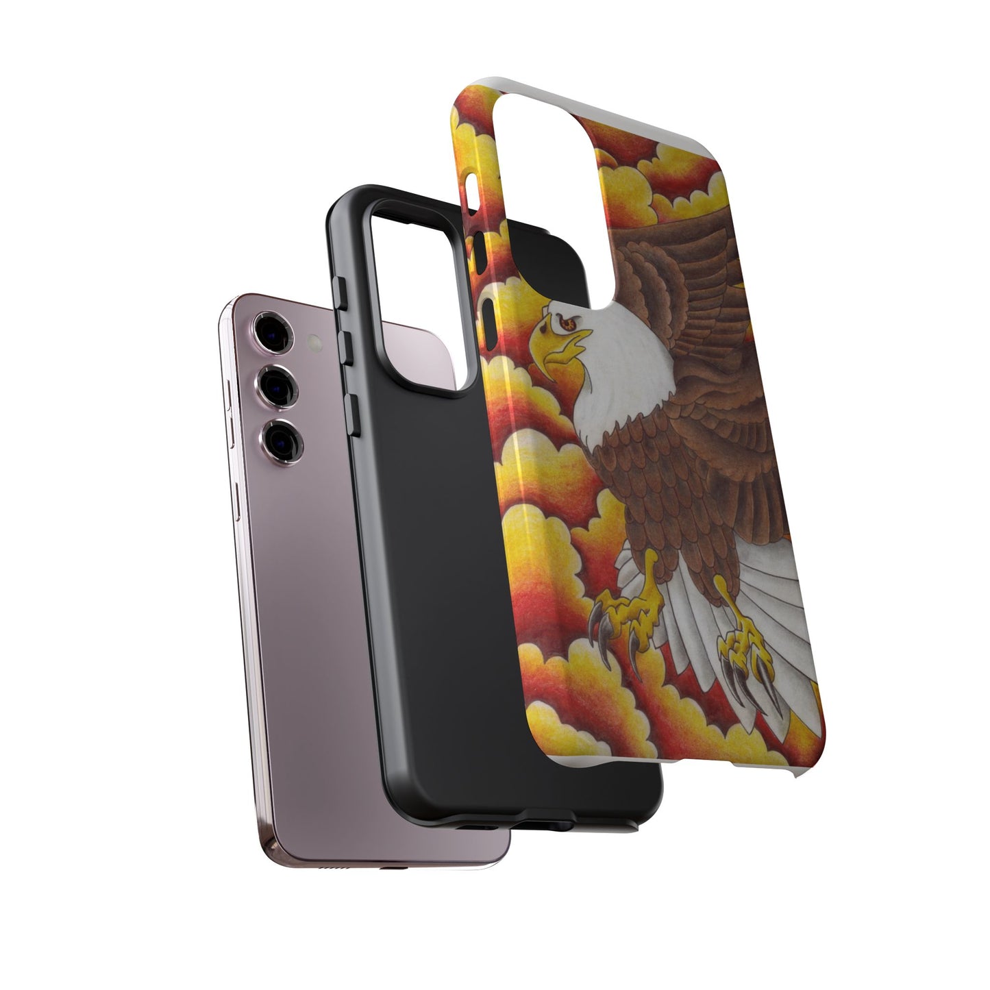 Eagle Phone Case, Tough Cases with Eagle Design, Gift for Wildlife Lovers, Unique Phone Accessories, Stylish Tough Cover