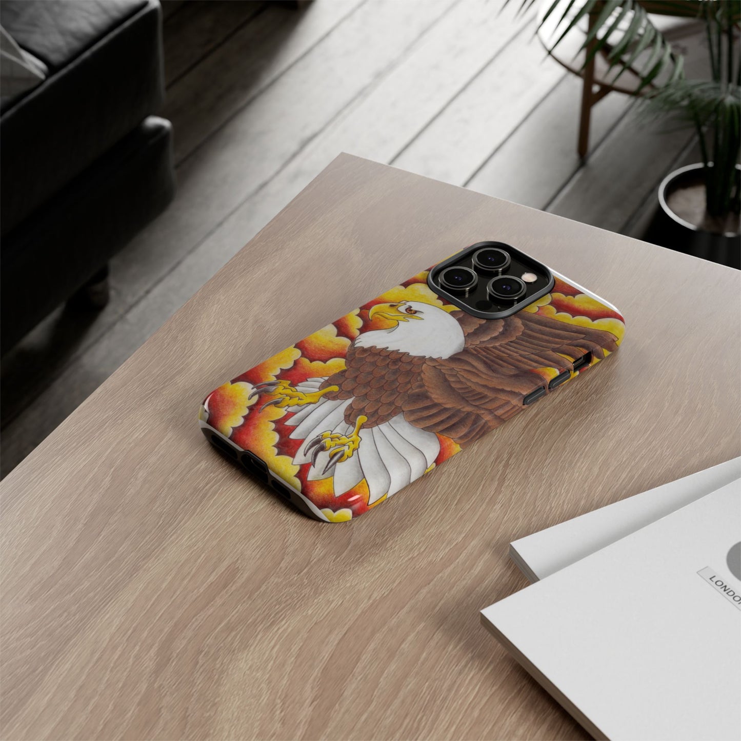 Eagle Phone Case, Tough Cases with Eagle Design, Gift for Wildlife Lovers, Unique Phone Accessories, Stylish Tough Cover