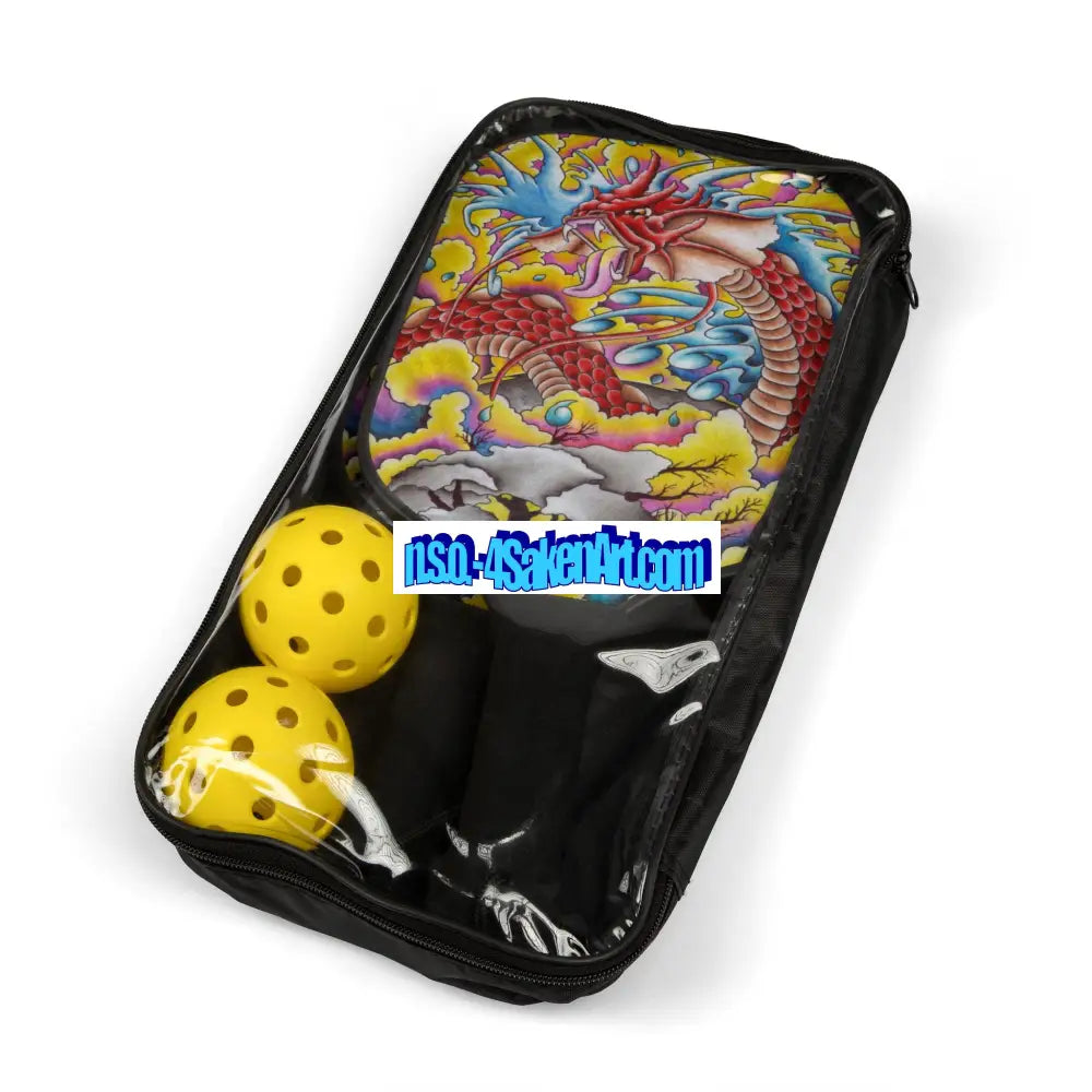 Pickleball Kit Dragon Art Set 7.5’’ × 15.5’’ Accessories