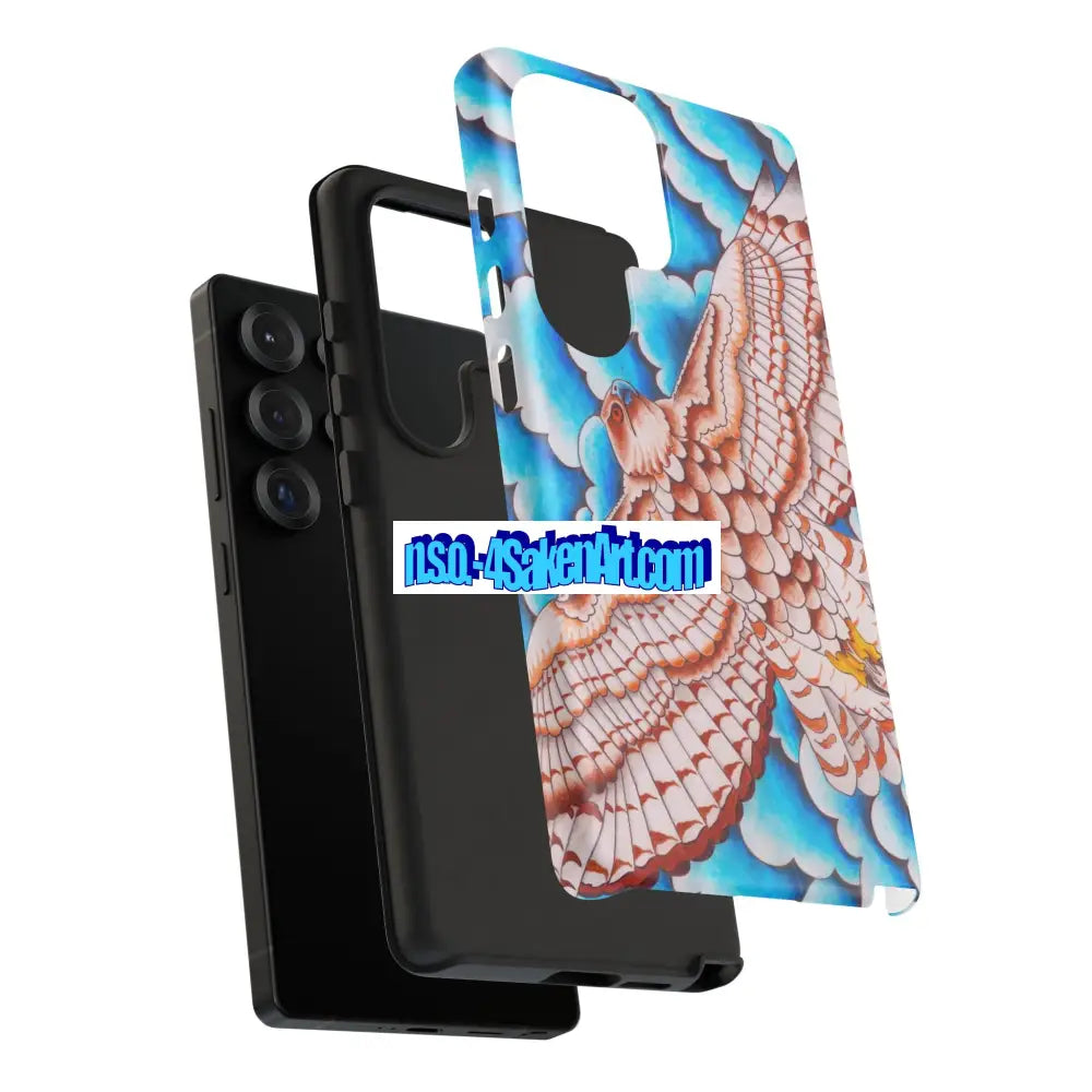 Stylish Phone Case with Hawk Design Tough Phone Cover for Bird Lovers Unique Tech Accessory for Gifts Beautiful Eagle