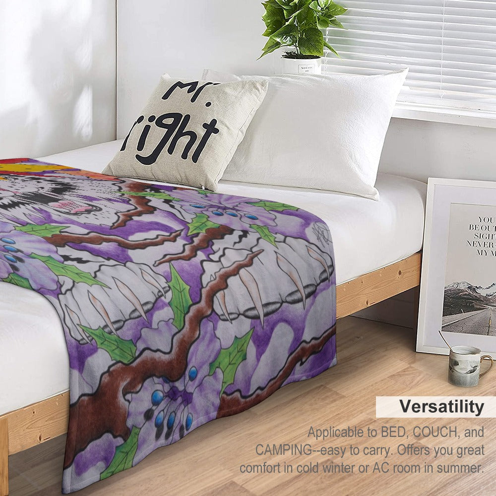 Ultra-Soft Flannel Blanket Multiple Sizes