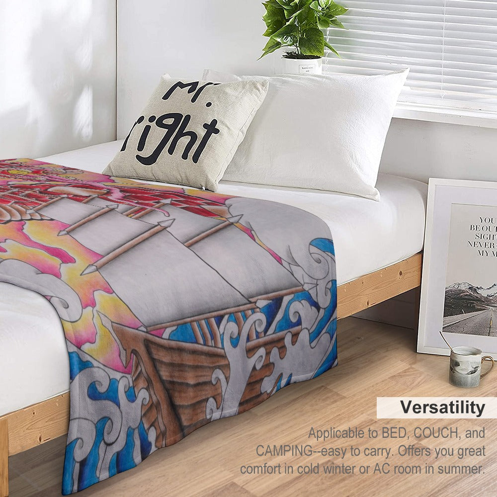 Ultra-Soft Flannel Blanket Multiple Sizes