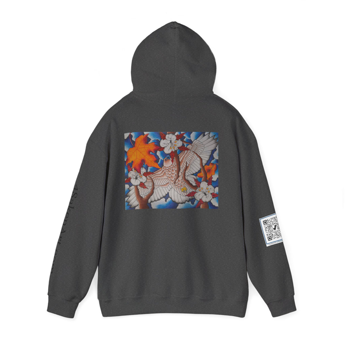 Floral Hawk Hoodie — Hawk with Flowers Sweatshirt