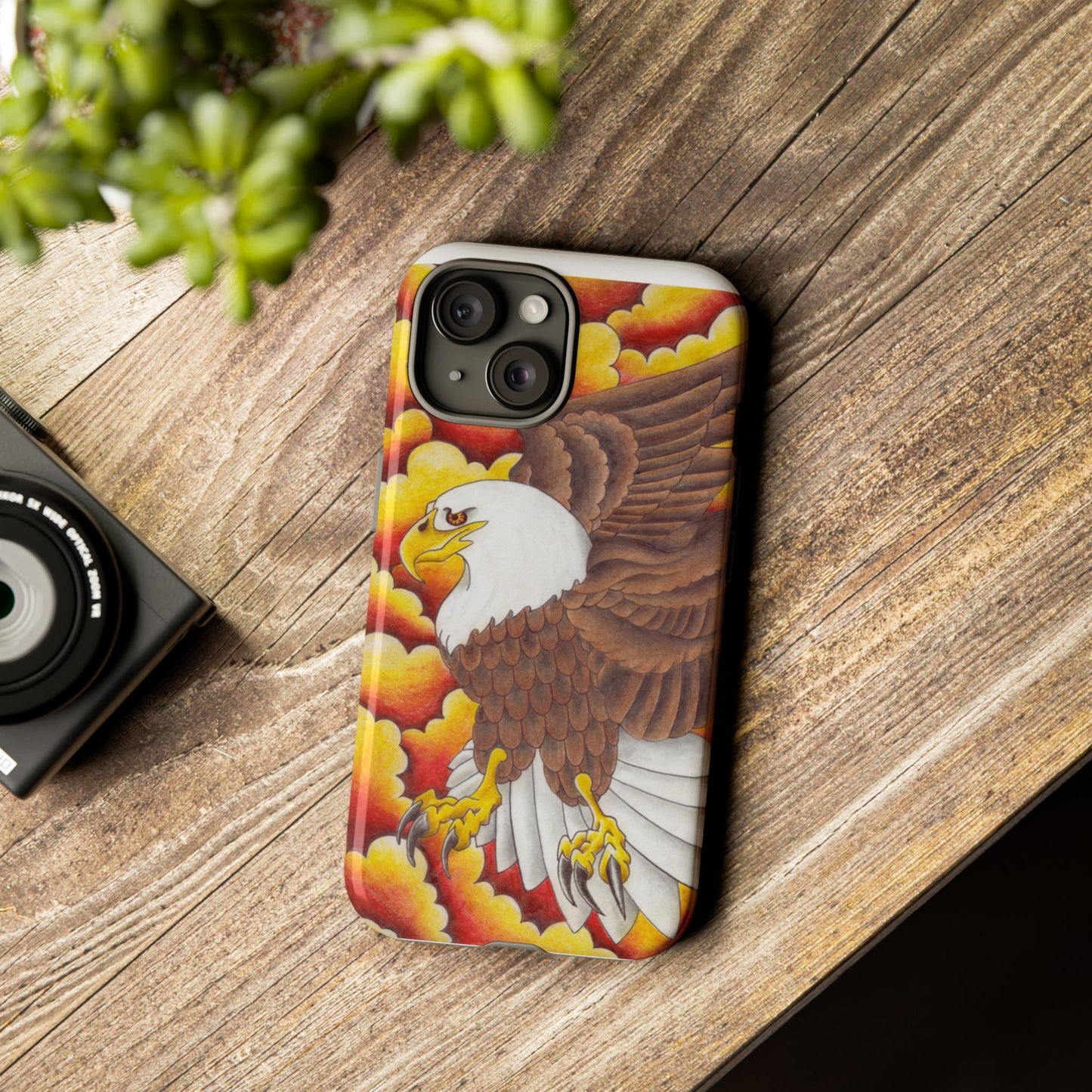 Eagle Phone Case, Tough Cases with Eagle Design, Gift for Wildlife Lovers, Unique Phone Accessories, Stylish Tough Cover